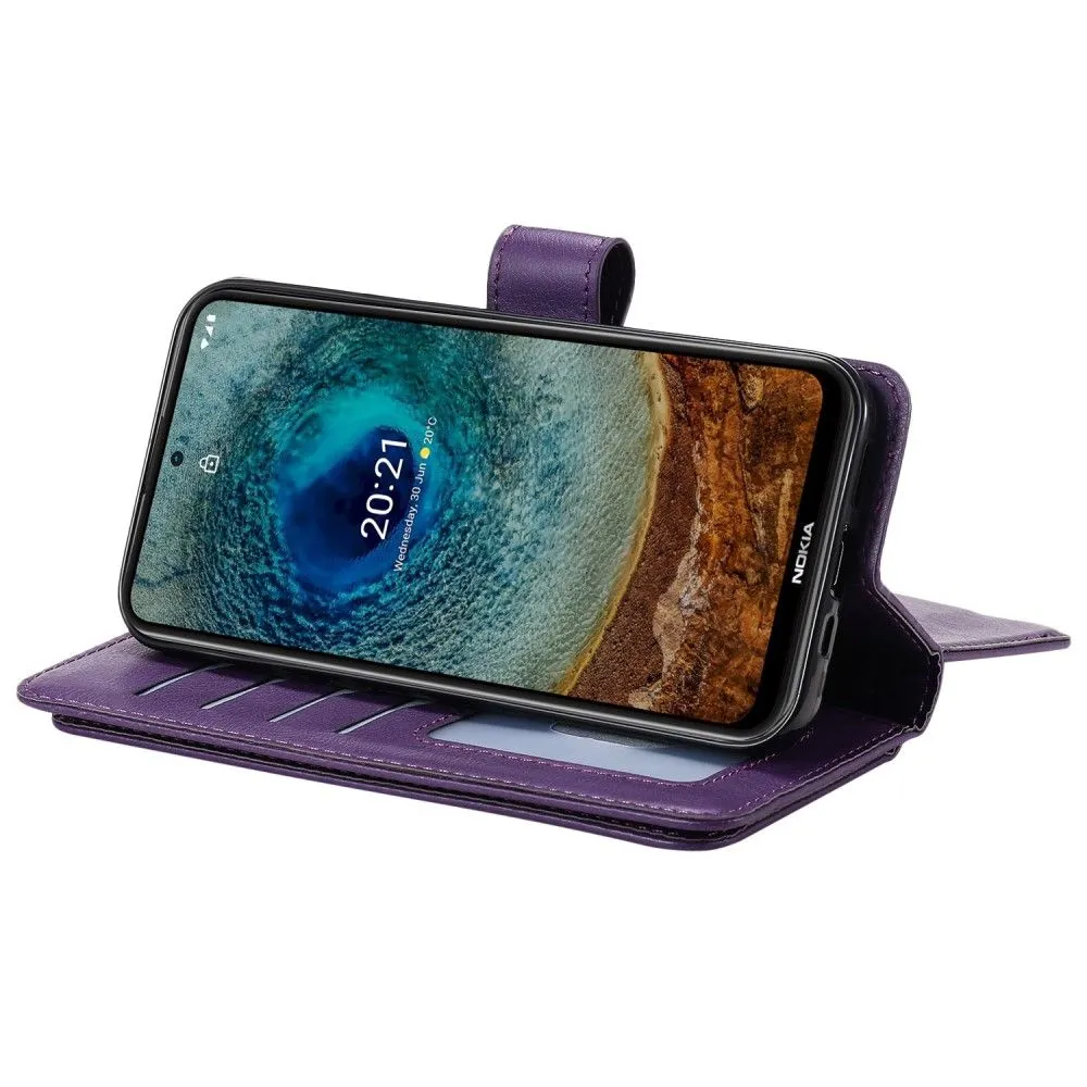 10-slot wallet case for Nokia X10 / X20 - Purple