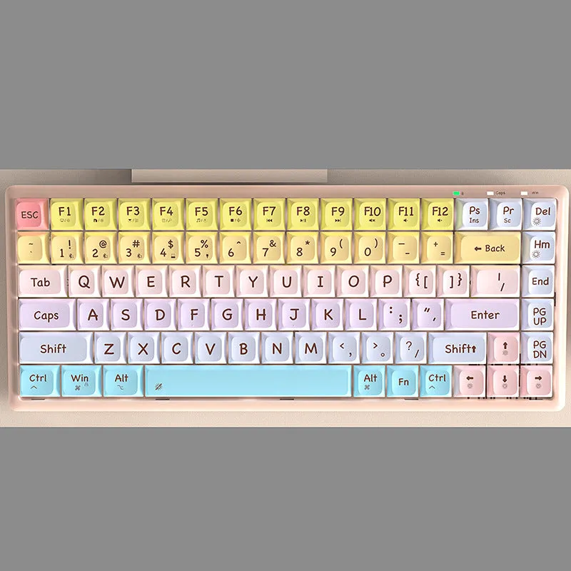 108 Key PBT Keycaps Keyboard with Waterproof Function, Mechanical Axis, Blue Light and No Hand Grip