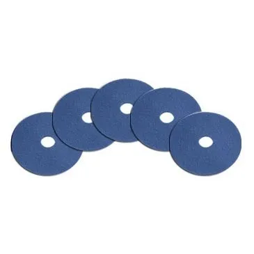 12" Blue Medium Duty Floor Scrubbing Pads - Case of 5