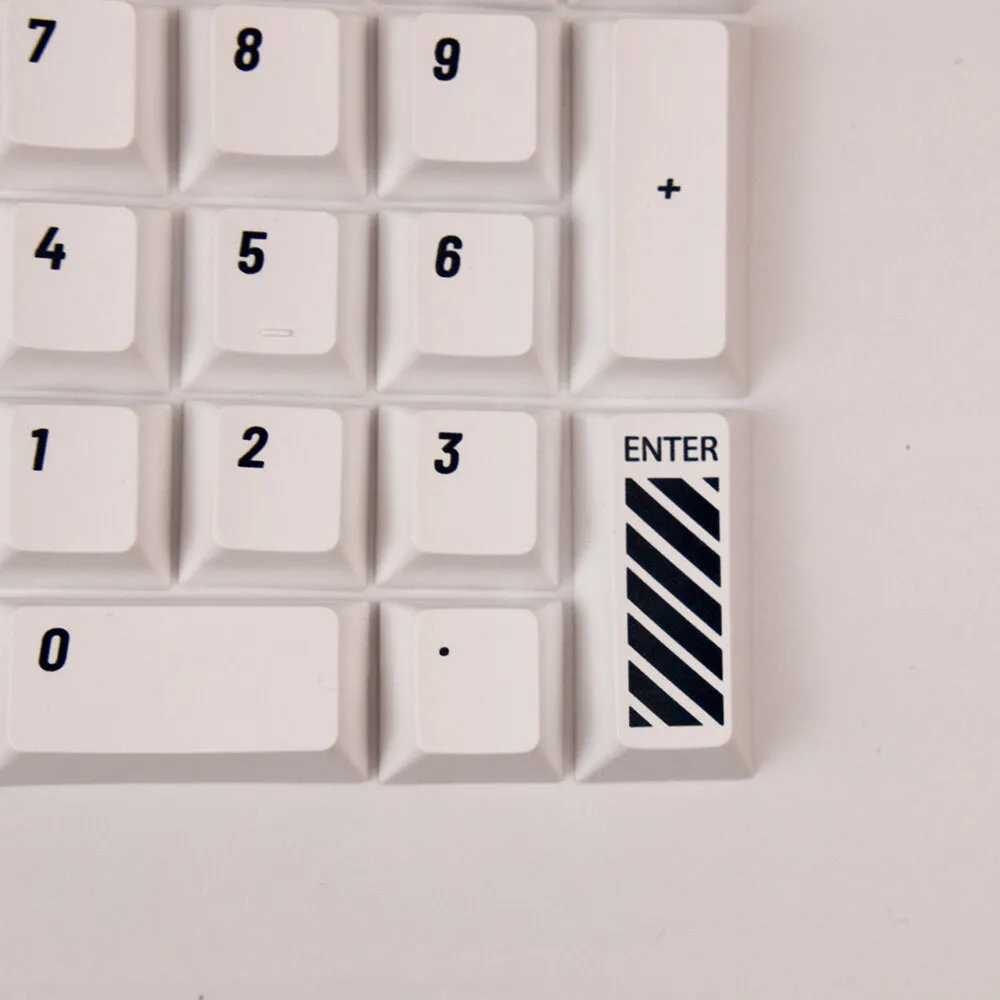 131 Keys Minimalist White PBT Keycap Set Sublimation Cherry Profile DIY Custom Keycaps for Mechanical Keyboards