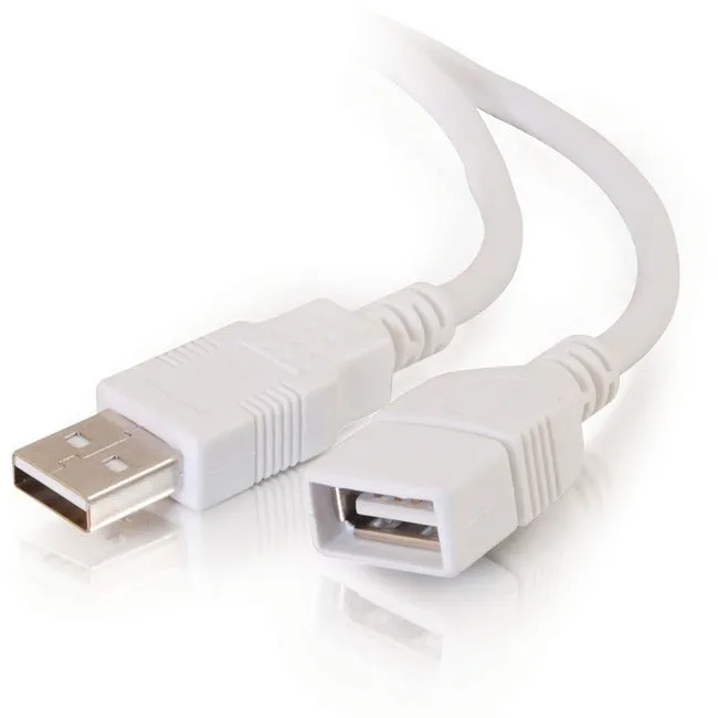 1M Usb 2.0 A Male To A Female Extension Cable - White (3.3Ft)