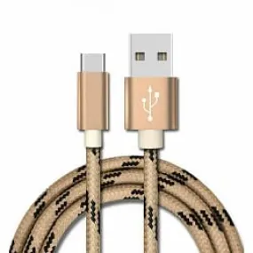 2M Fast Charging USB Type C Cable For Samsung Galaxy S series A series Note Tab LG Huawei HTC Google Pixel Android –Gold