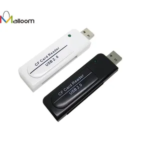 2pcs/lot PC Accessories High Quality High Speed USB2.0 CF Card reader Compact Flash Memory card reader