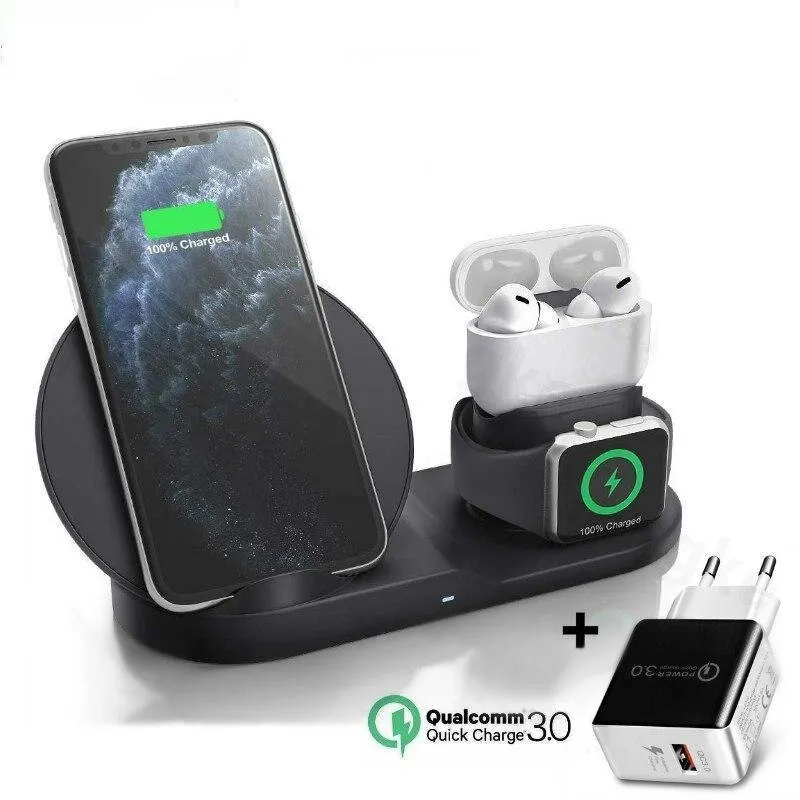 3 in 1 Fast Wireless Charger Dock Station