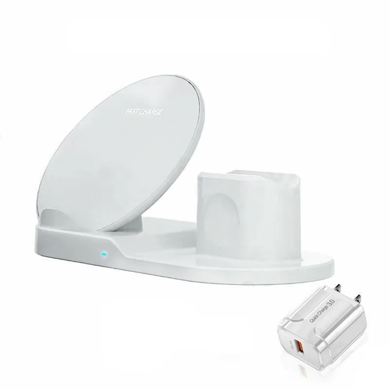 3 in 1 Fast Wireless Charger Dock Station