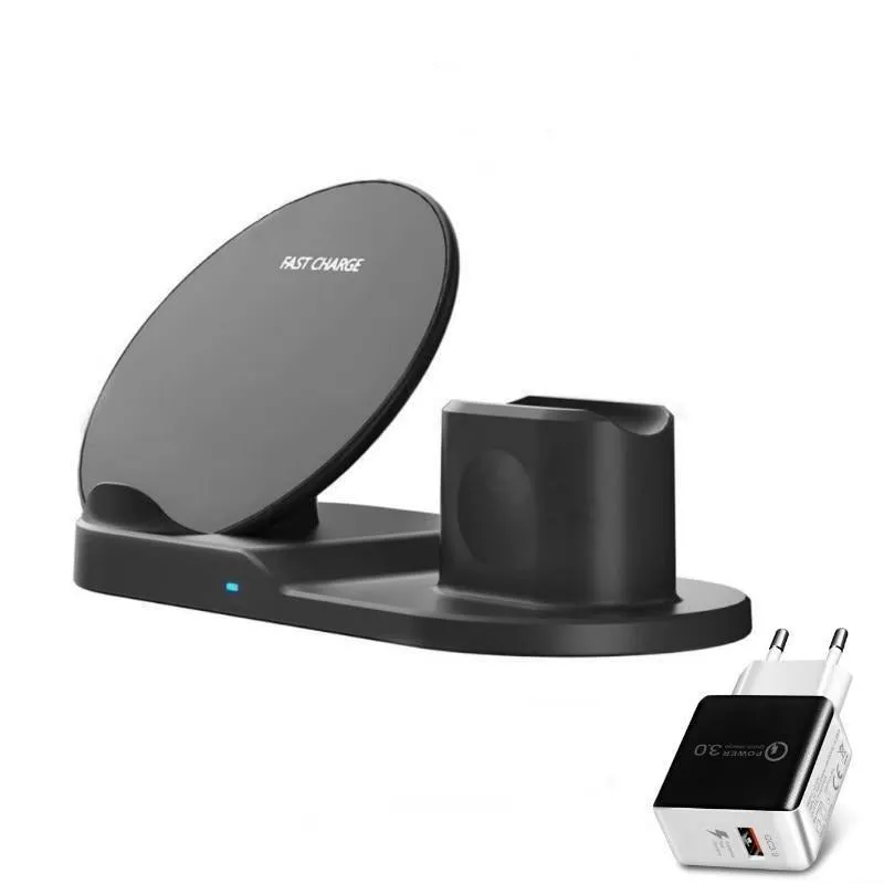 3 in 1 Fast Wireless Charger Dock Station