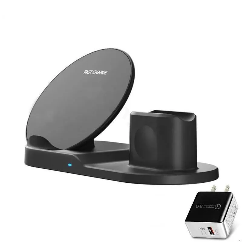 3 in 1 Fast Wireless Charger Dock Station