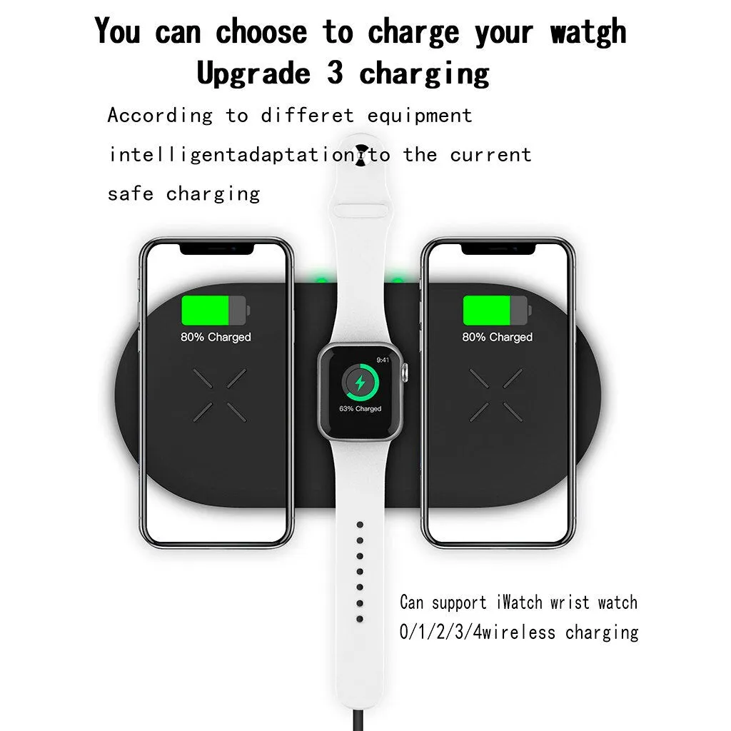 3-in-1 Wireless Charger Support For