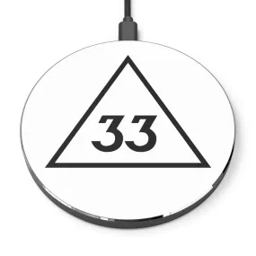 33rd Degree Scottish Rite Wireless Charger - Black & White