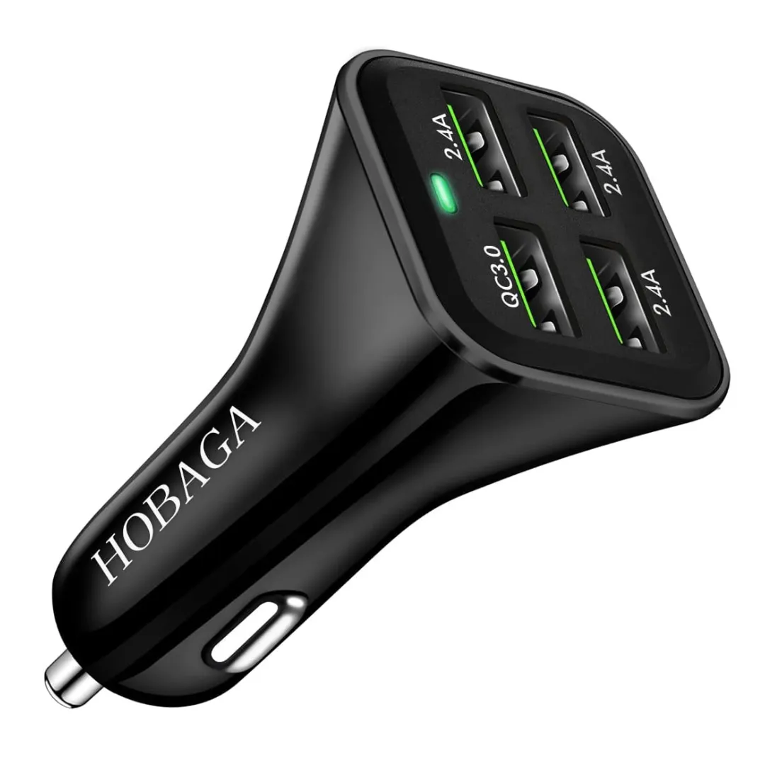 4-Port Fast Car Charger Adapter