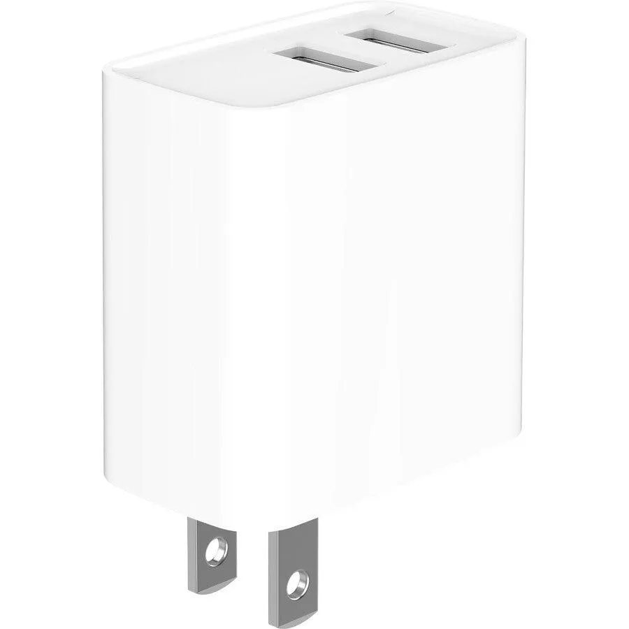 4XEM 15.5W Wall Charger with two USB-A ports - White