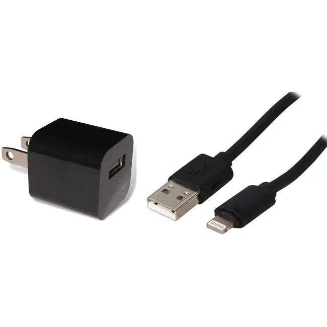 4Xem Iphone 3Ft Charger Combo (Black)