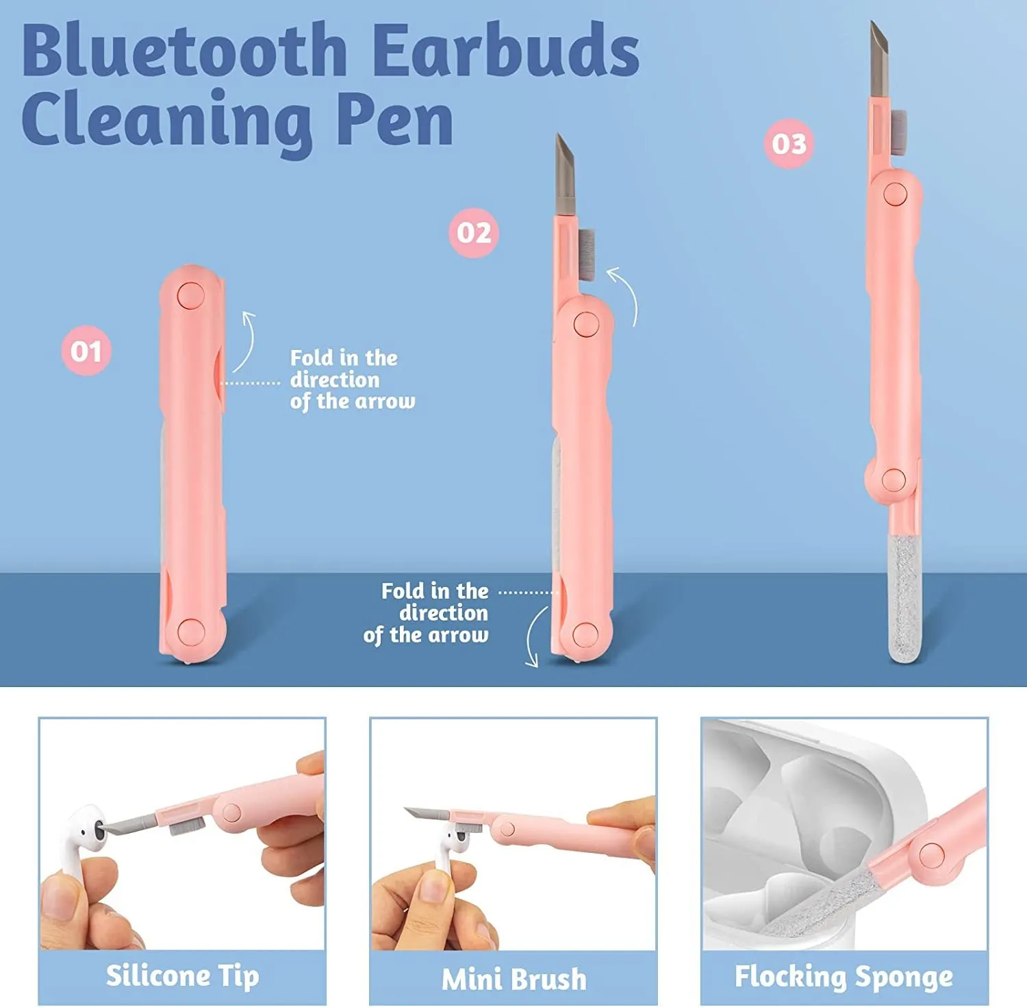 7-in-1 Multifunctional Cleaning Kit Keyboard Screen Bluetooth Headset Cleaning Pen