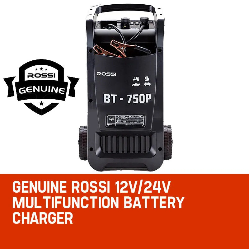 750A 12V/24V Car Battery Charger & Jump Starter - ROSSI