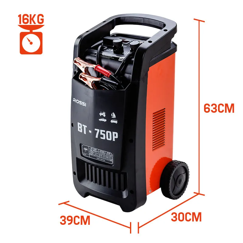 750A 12V/24V Car Battery Charger & Jump Starter - ROSSI