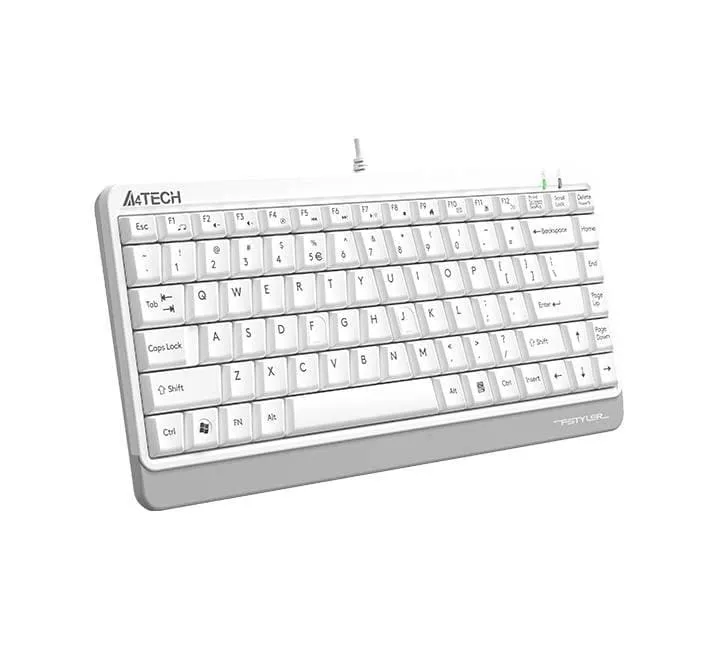 A4Tech FKS11 Fstyler Compact Size Mini USB Keyboard (White)