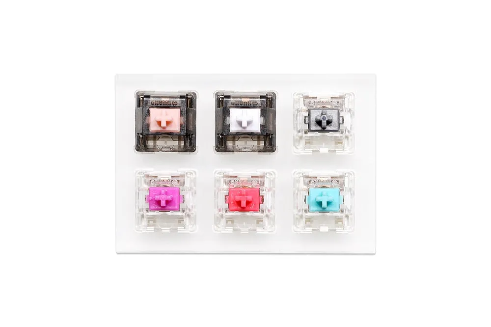 Acrylic Switch Tester Gateron Switch Huano Switch for Mechanical Keyboard Pro Yellow Red White Silver INK Black Blue CAP Yellow