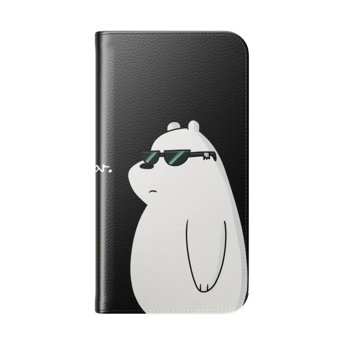 Adorable Ice Bear Flip Cover Phone Case for We Bare Bears Fans