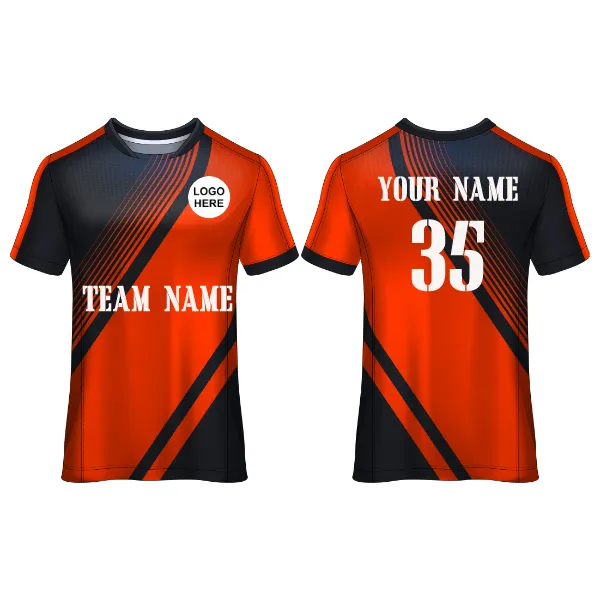 All Over Printed Customized Sublimation T-Shirt Unisex Sports Jersey Player Name & Number, Team Name And Logo. 1520458220