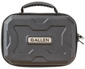 Allen 829 EXO  Handgun Case Black Polymer, Molded Carry Handle, Egg Crate Foam & Lockable Zippers 9" x 6.25" Interior Dimensions