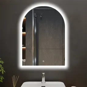 Allsumhome Myth Customized Arched LED Bathroom Mirror