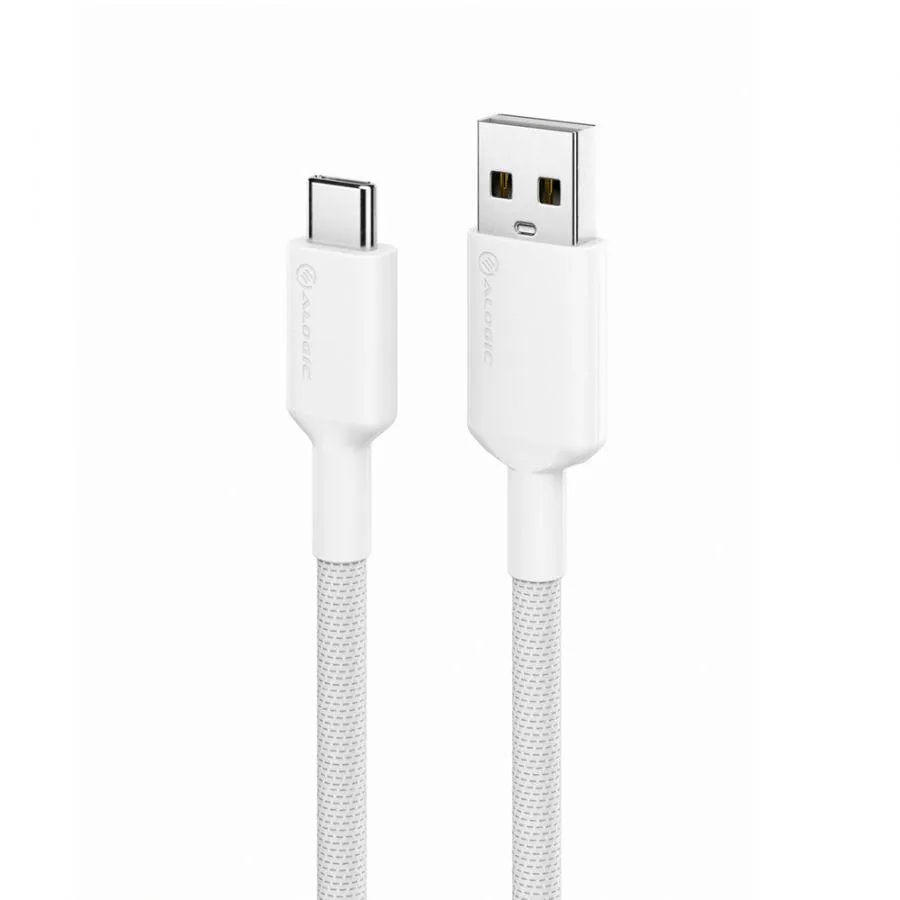 ALOGIC 1m Elements Pro USB 2.0 USB-A to USB-C Cable- White (ELPCA201-WH)