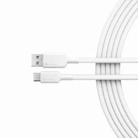 ALOGIC 1m Elements Pro USB 2.0 USB-A to USB-C Cable- White (ELPCA201-WH)