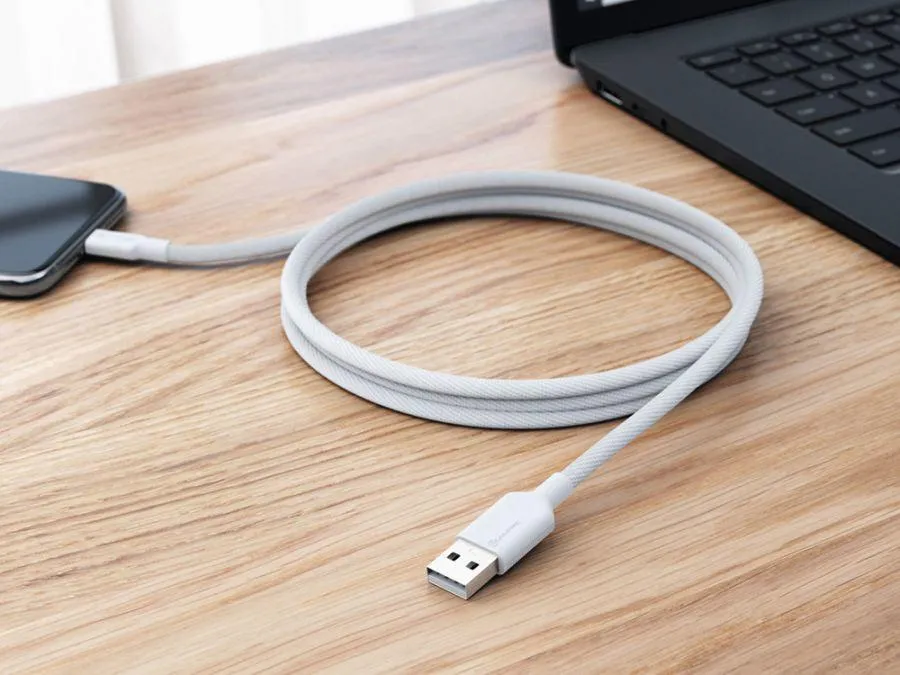 ALOGIC 1m Elements Pro USB 2.0 USB-A to USB-C Cable- White (ELPCA201-WH)