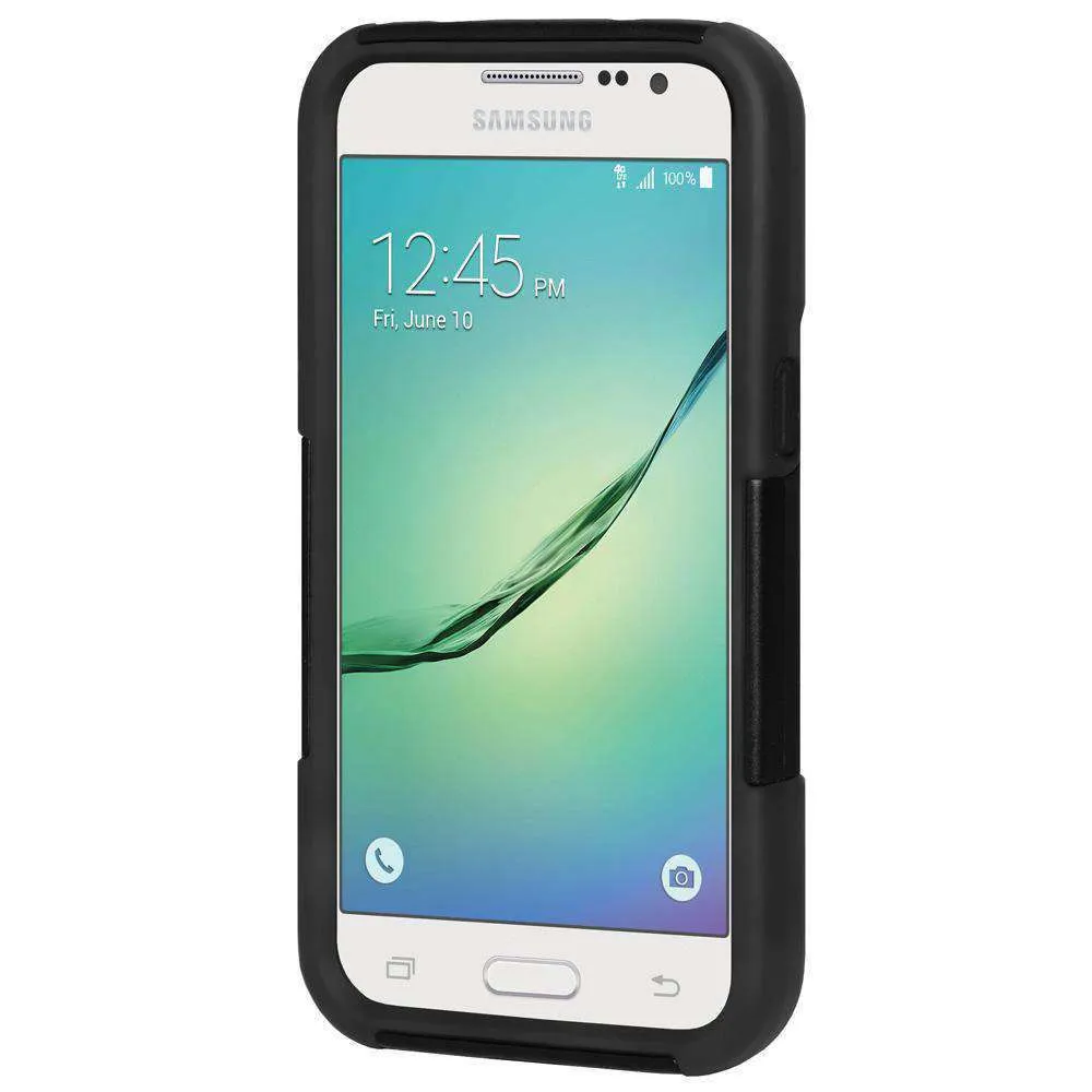 AMZER Double Layer Hybrid Kickstand Case for Samsung GALAXY Core Prime - Black