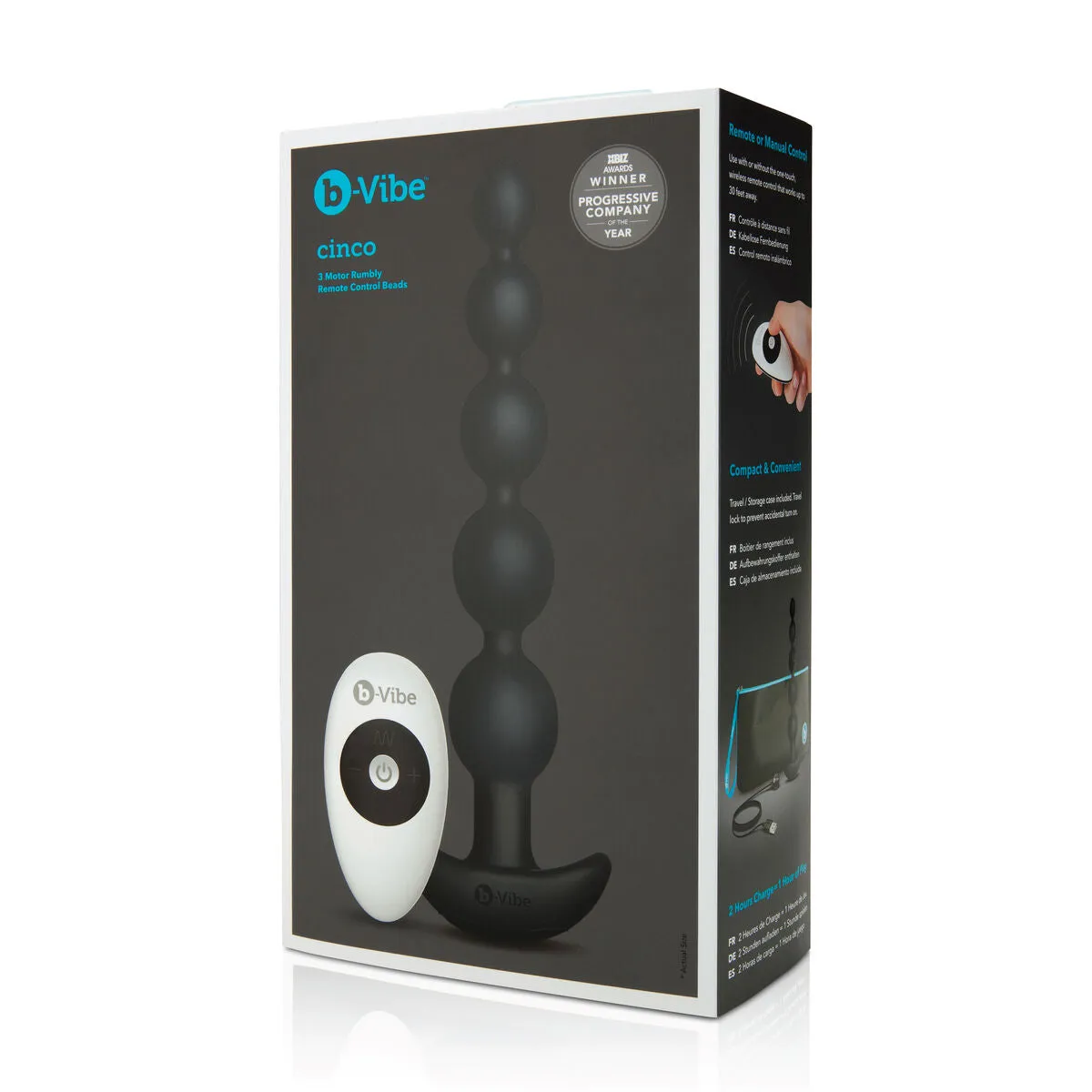 Anal Beads Black B-Vibe 9516 Silicone