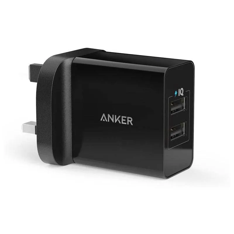 Anker 24W 2Port USB Charger (Black)