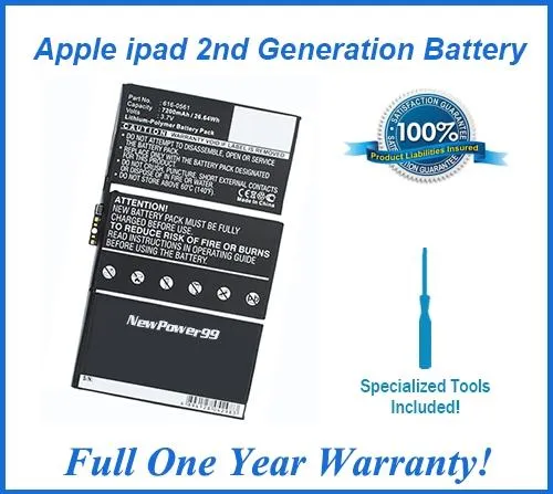 Apple iPad 2nd Generation Battery with Special Installation Tools