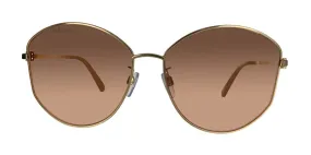 Bally Women's Gradient Peach Butterfly Sunglasses