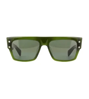 Balmain Unisex Black Square Sunglasses