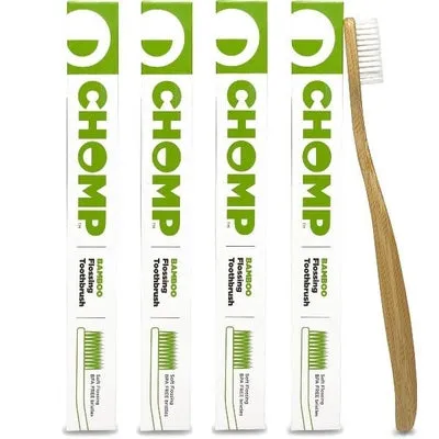 Bamboo Flossing Toothbrush by Chomp