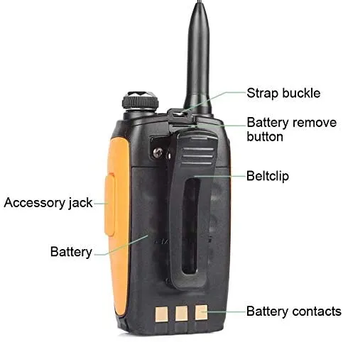 Baofeng GT-3 Mark II [2 Pack] | Dual Band | 5W | Better Antenna | VOX | Flashlight [DISCONTINUED]