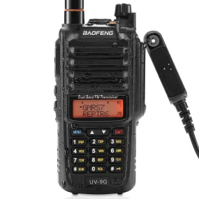 Baofeng UV-9G GMRS Radio | 5W | IP67 Waterproof | Repeater Capable | V/UHF Scanner | NOAA