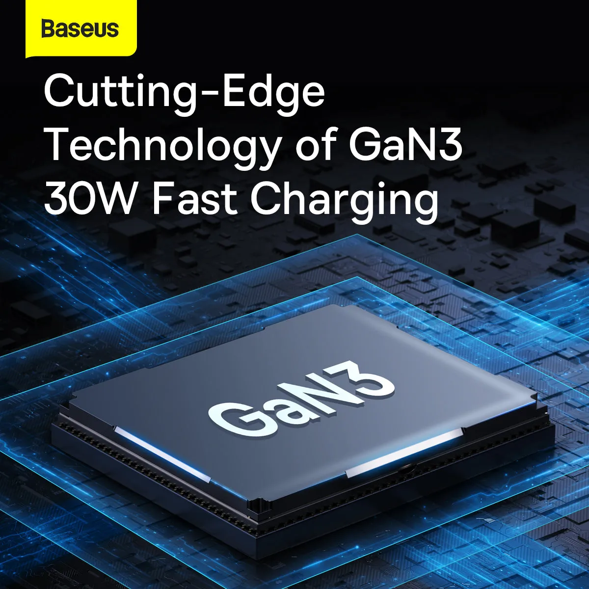 Baseus GaN 3 USB Type C PD Fast Charger 30W Black (CCGN010101)