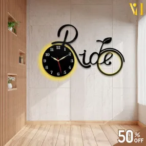 Beautiful Ride Wooden Wall Clock