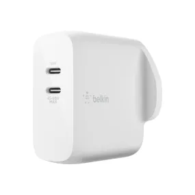 Belkin 63W Dual Usb-C Pd Gan Fast Charger 45~50W   18W. (Gan) Gallium Nitride - Transist