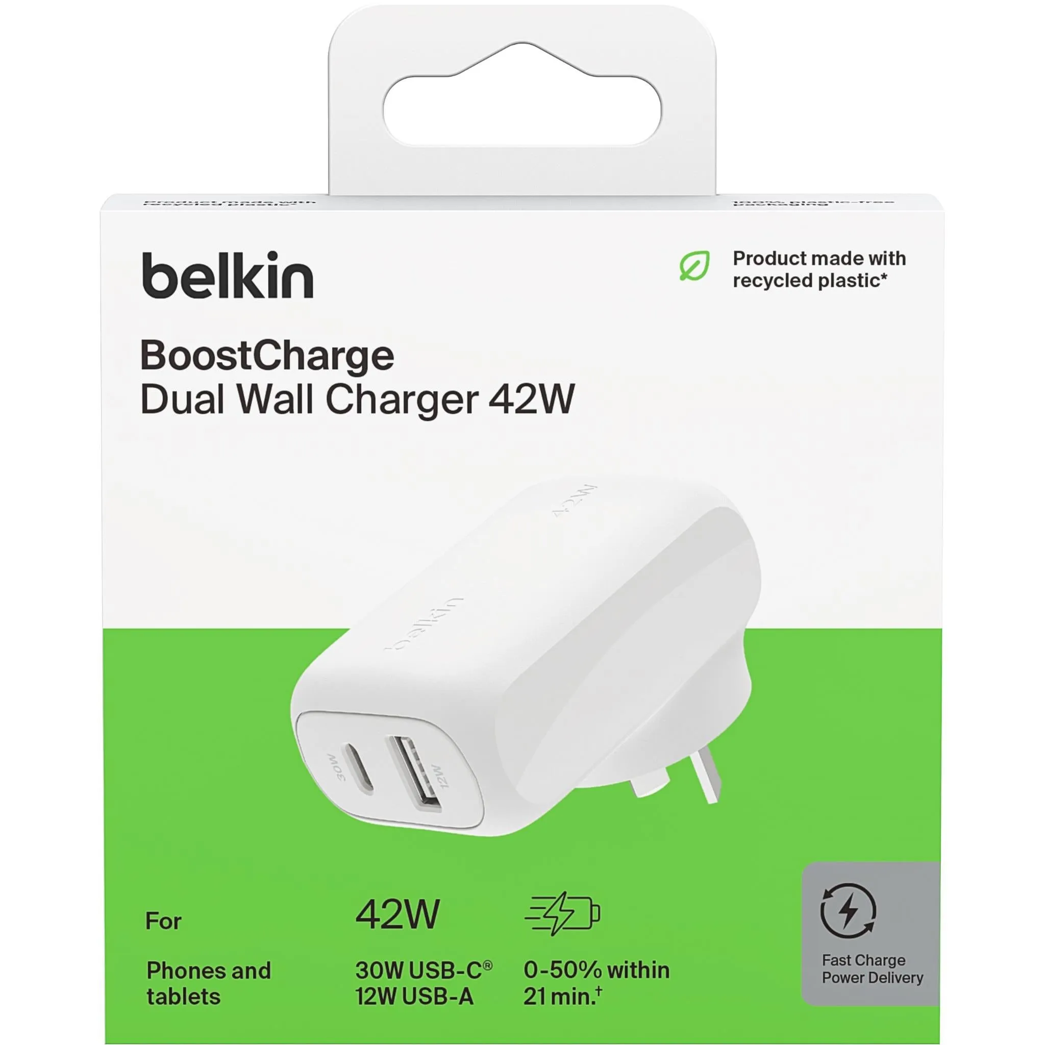 Belkin BoostCharge Dual Wall Charger 42W