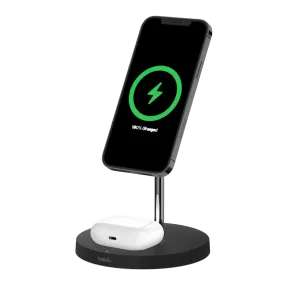 Belkin BOOSTCHARGE PRO 2-in-1 Wireless Charger Stand With MagSafe 15W