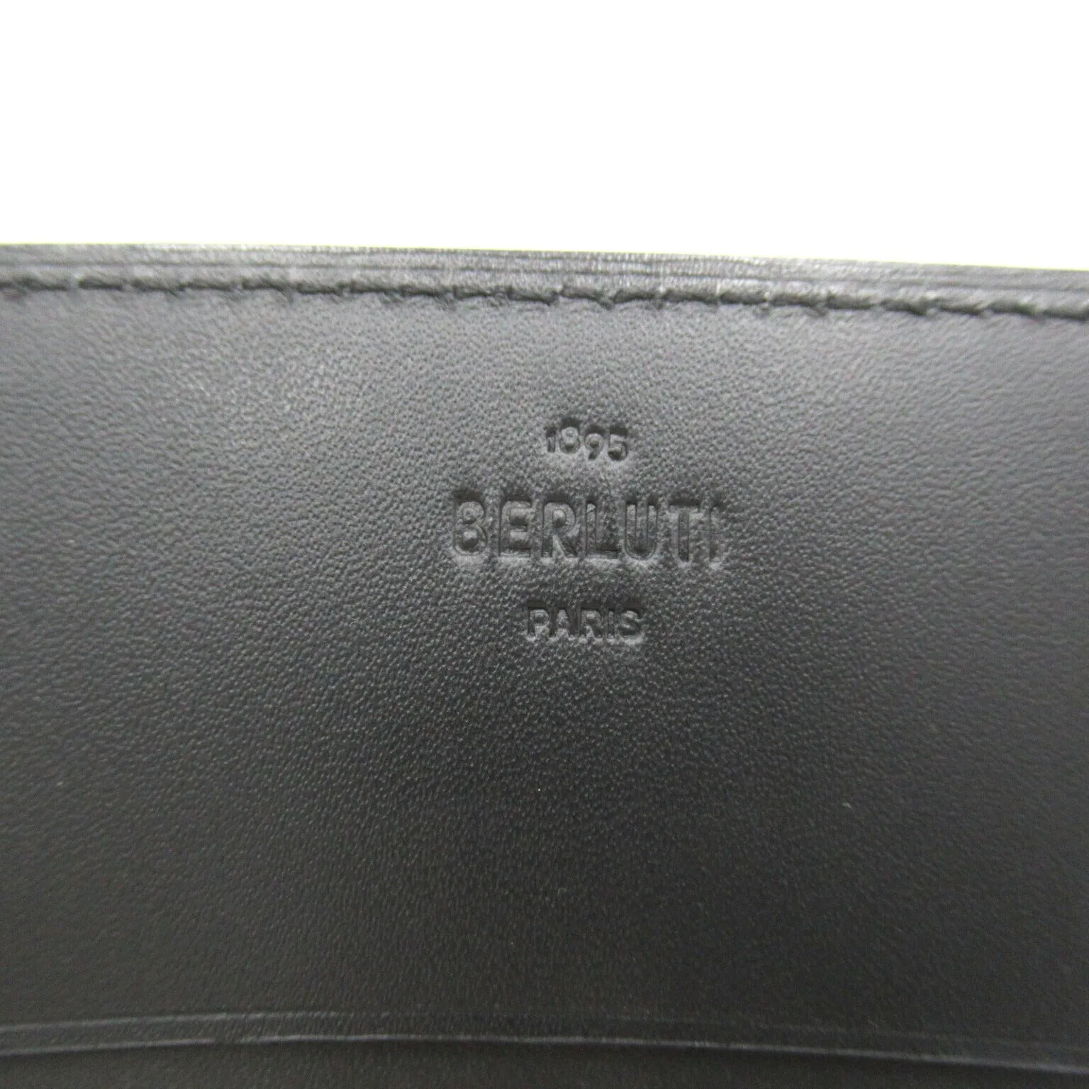 Berluti Leather Card Case Black