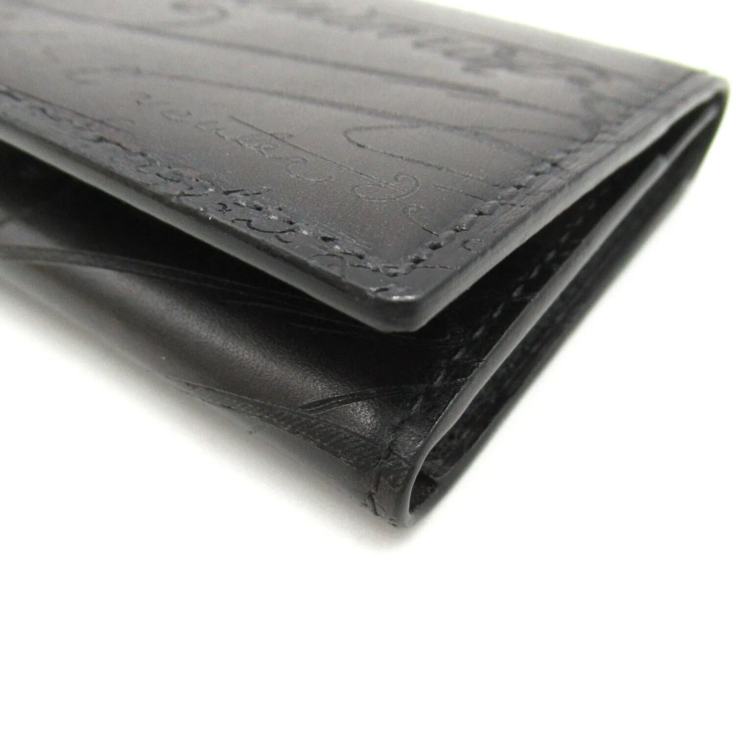 Berluti Leather Card Case Black