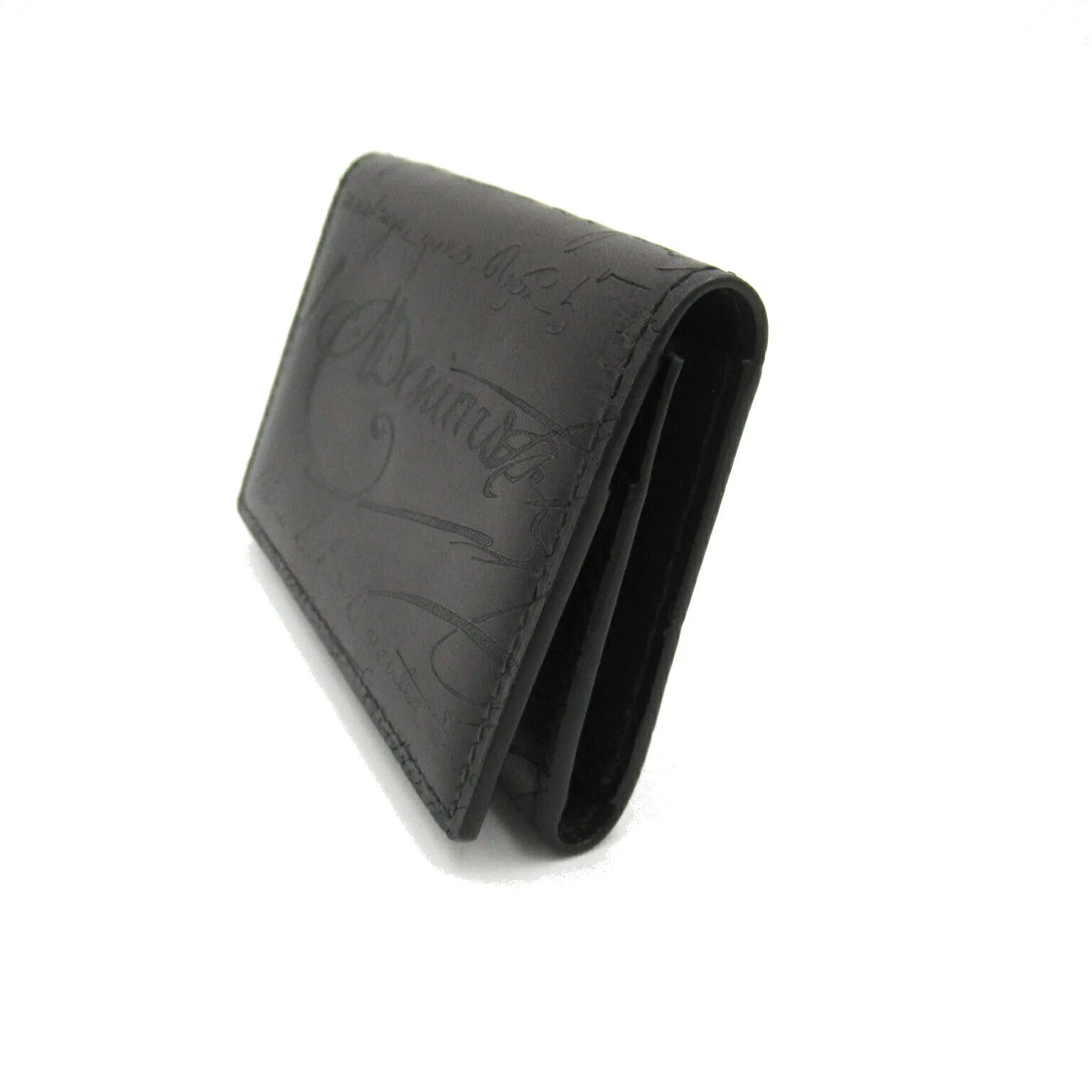 Berluti Leather Card Case Black