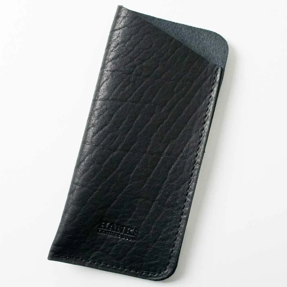 Bison Leather Eyeglass Case