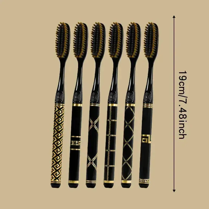 Black and Gold Luxury Toothbrush Set