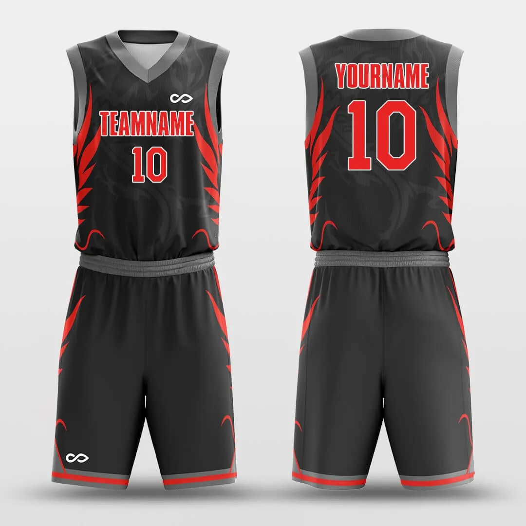 Black Dragon - Customized Basketball Jersey Set Design BK160131S