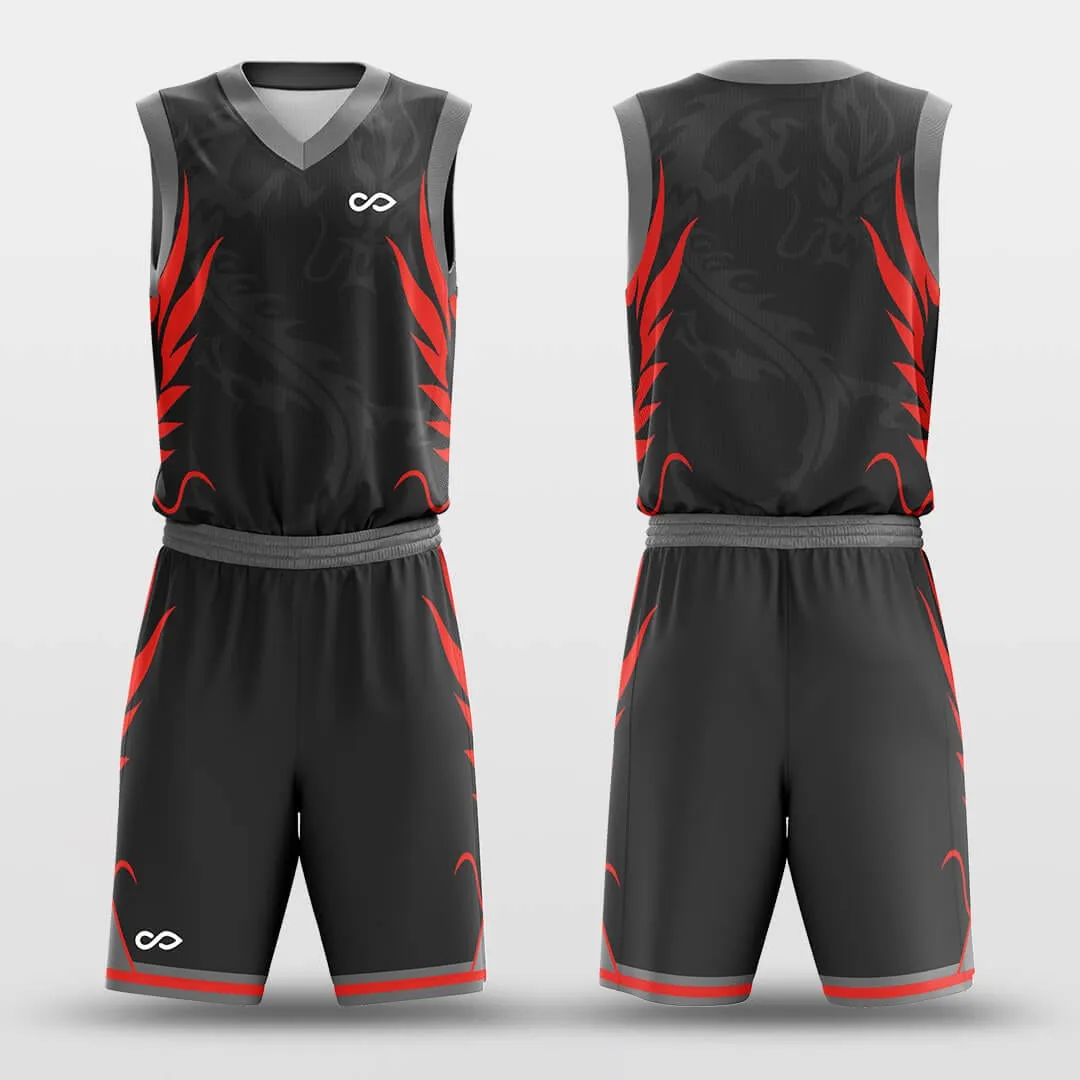 Black Dragon - Customized Basketball Jersey Set Design BK160131S