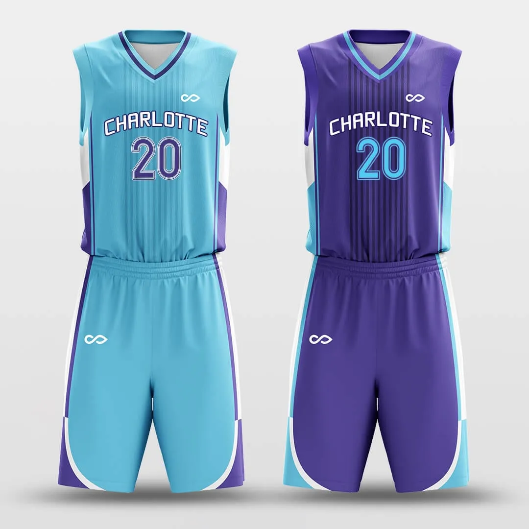 Blue Bay - Custom Reversible Sublimated Basketball Jersey Set